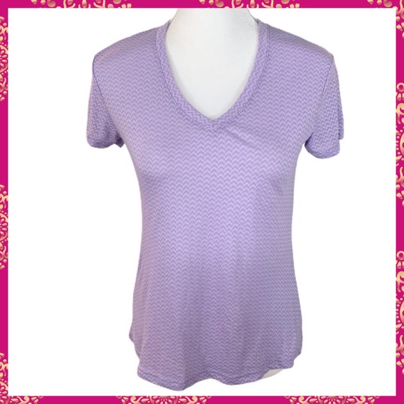 Avia Tops - 🎀 Avia Purple Chevron Print Workout Tee- M